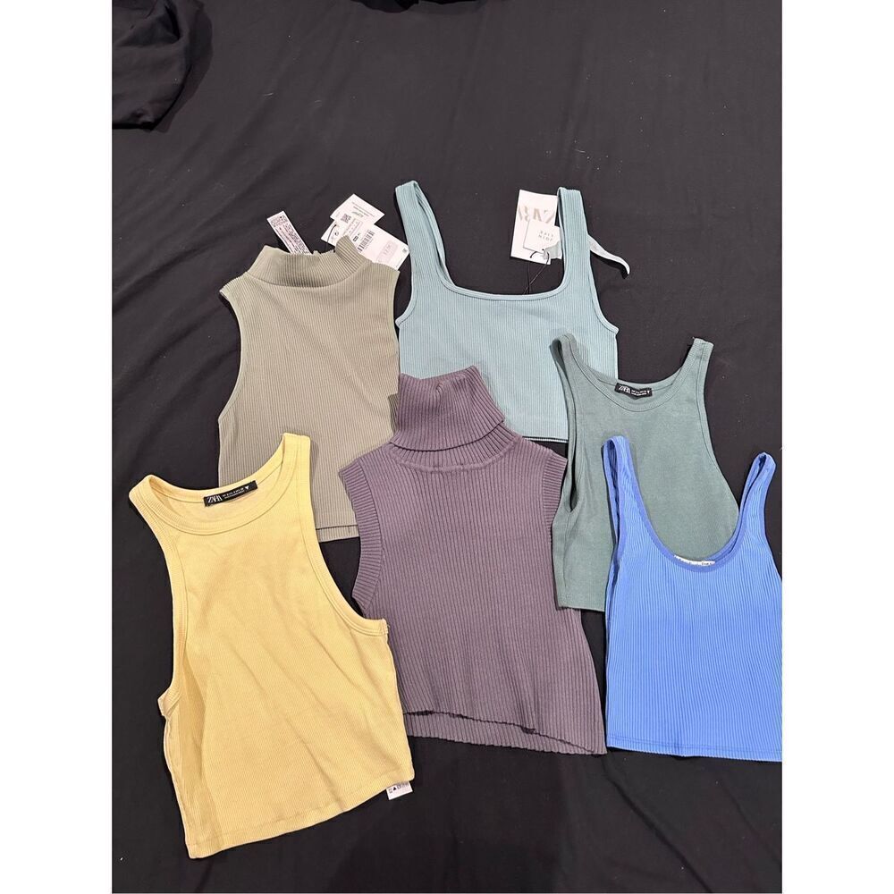 Crop top bundle 6 tank tops all fit size XS / S